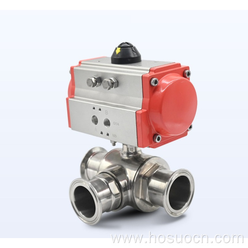 T/L Stainless Steel 3Way Ball Valve